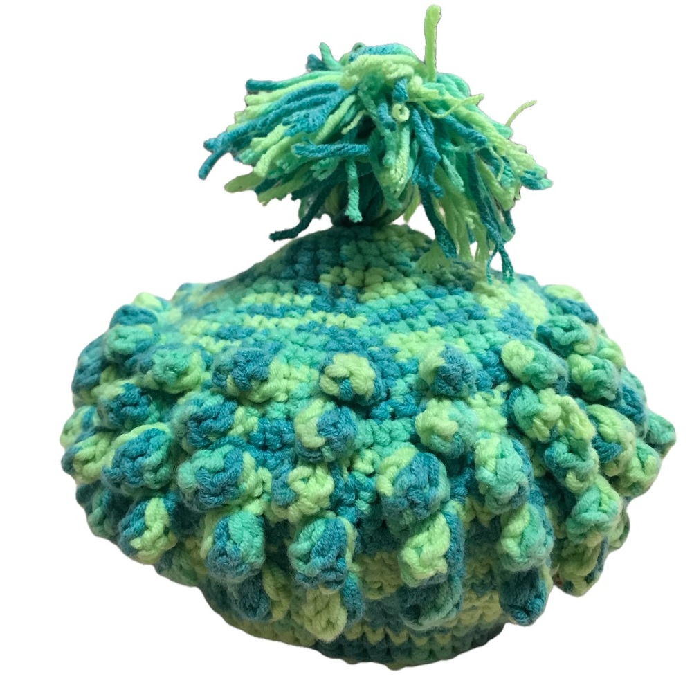 Handmade knit crochet baby toddler hat
